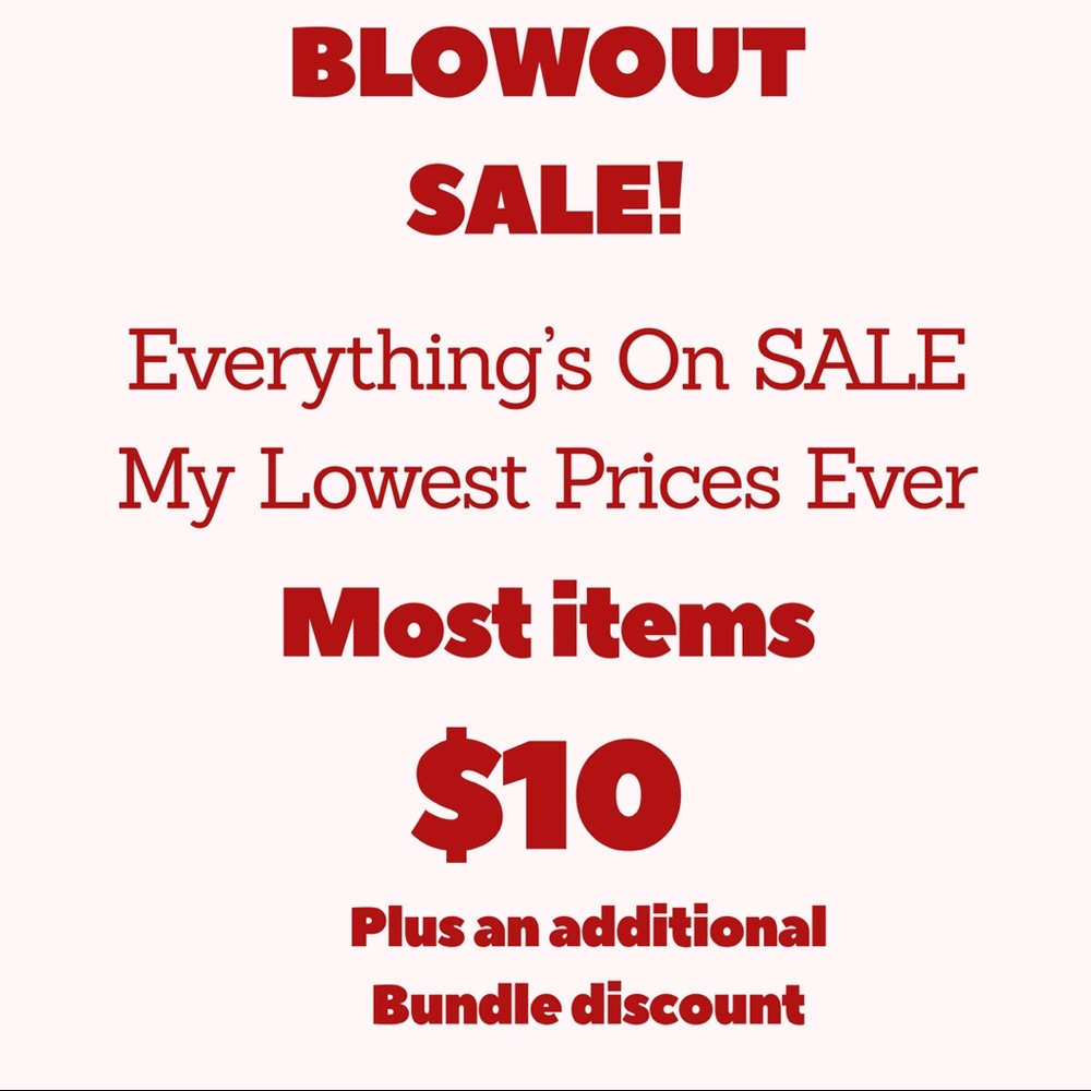 Designer Clothes Sale, Most items $10 or less